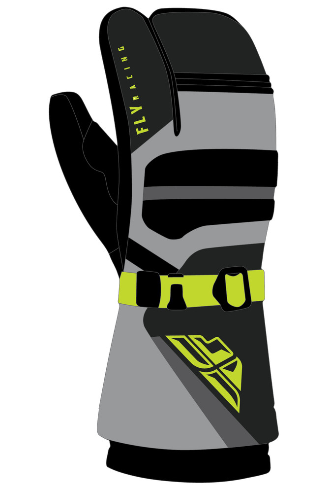 Fly Racing Ridgeline Claw Gloves Md Black/Grey/Hi Viz