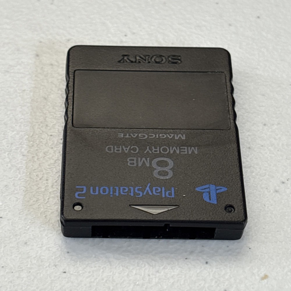 Black Sony Playstation 2 PS2 Original OEM MagicGate 8mb Memory Card Authentic
