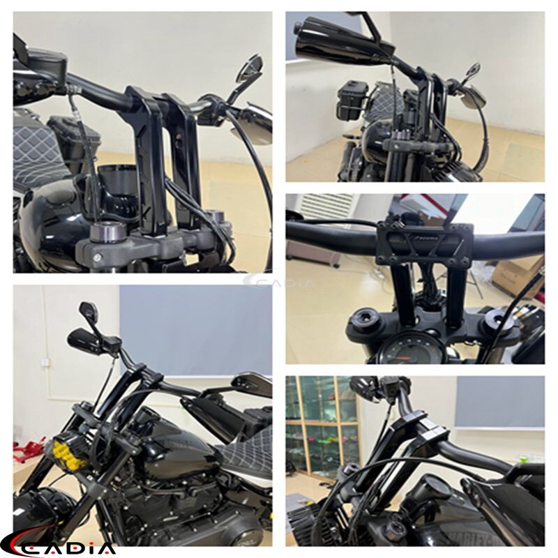 1" Club Style Handlebar Riser 10" 11" Pullback Riser For Harley Dyna FXD Softail