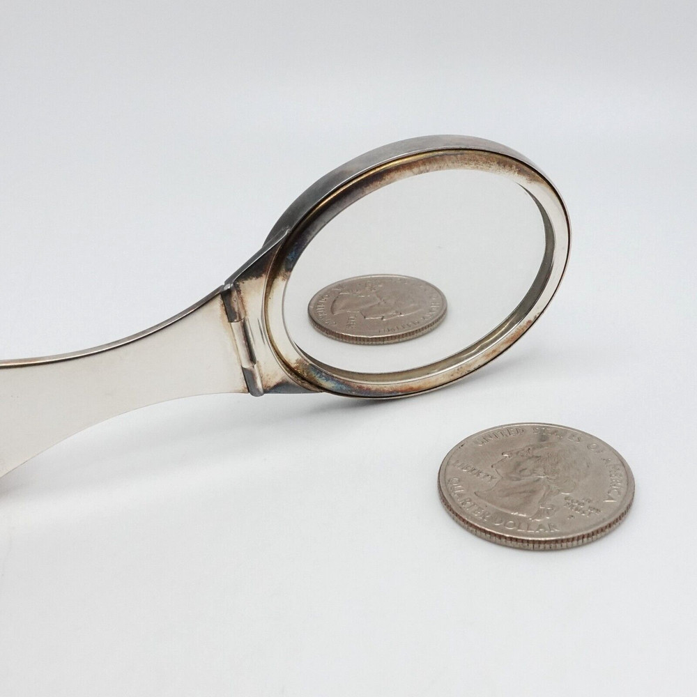 Tiffany & Co. Hand Held Folding Compact Travel Mirror 4"