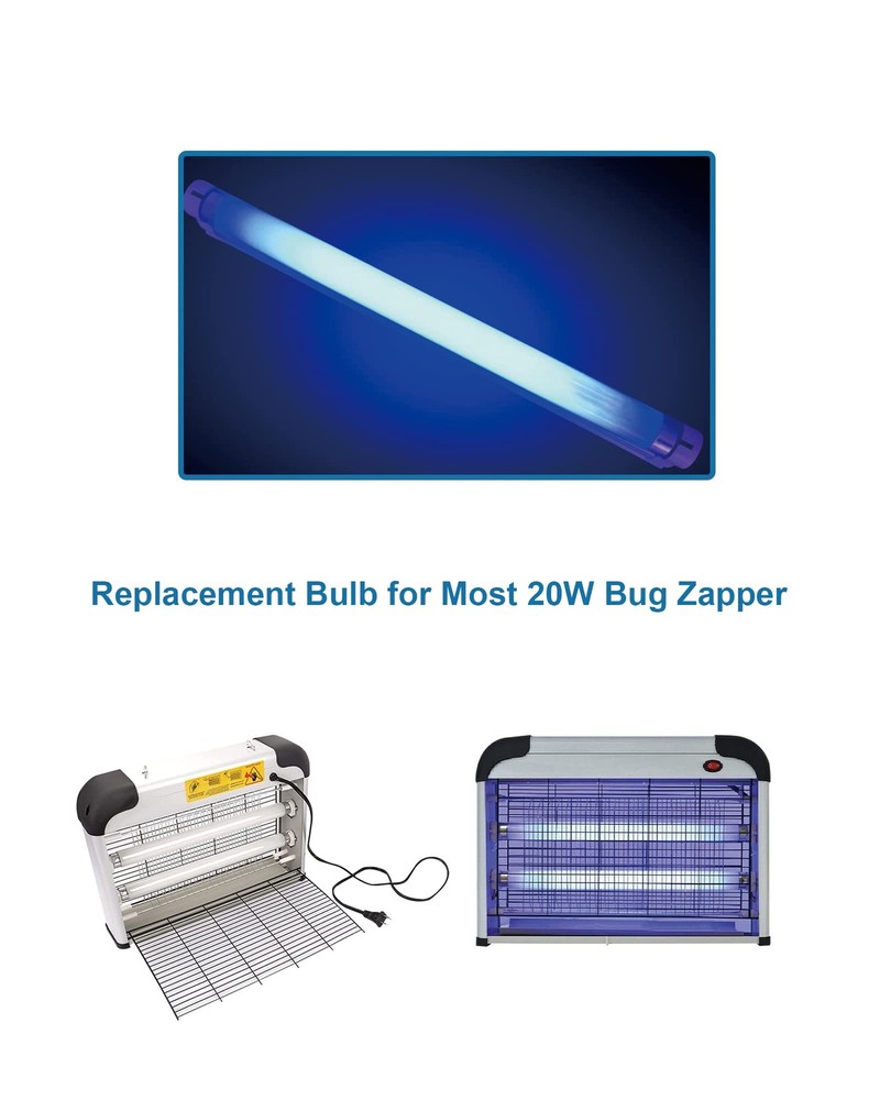 2 Pack Bug Zapper Replacement Light Bulb 10W for 20W Indoor Bug ZapperOpens