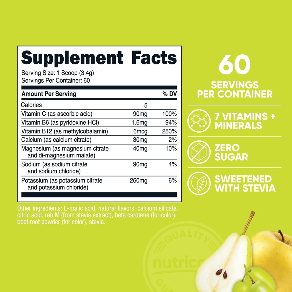 Nutricost Electrolytes Complex Powder (Orchard Blast) 60 Servings - Zero Sugar