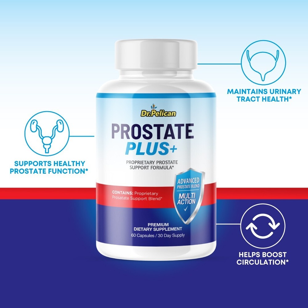 Prostate Plus+ - Support Supplement for Men - Urinary & Bladder Health-5 Bottles
