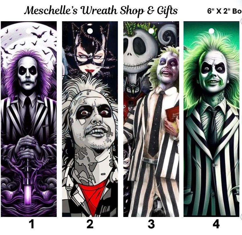 Beetlejuice Themed Bookmarks