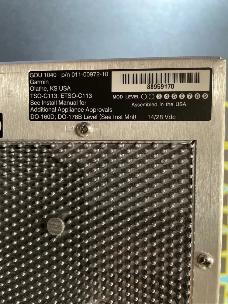 Garmin GDU 1040 G1000 Display