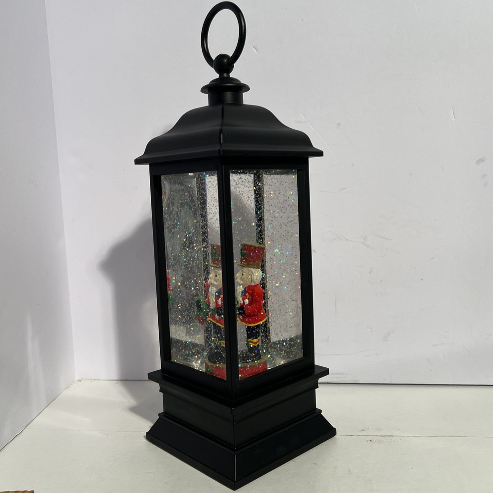 Holiday Nutcracker Lighted Water Lantern 11”