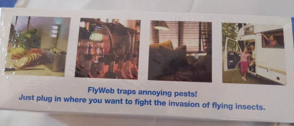 1 FlyWeb Fly Light Trap Fly Web Control Insects Flies Beetles Moths Fruit Flies