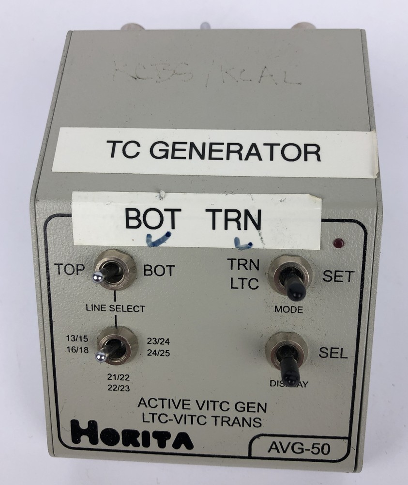 Horita AVG-50 Active VITC (Vertical Interval Time Code) Generator Composite NT 3