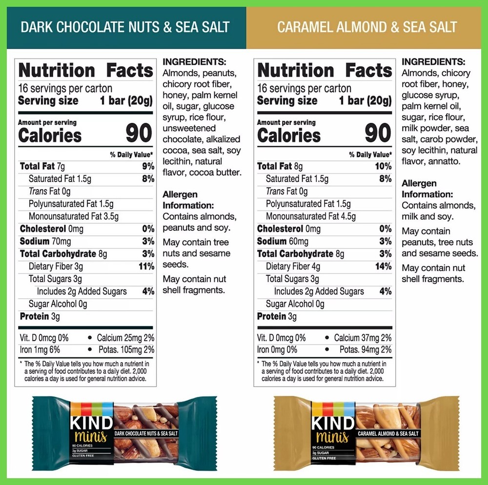 KIND Minis Variety Pack (32 pk.), SEALED PACK!!