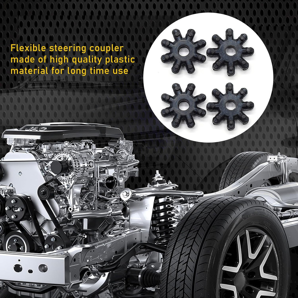 4 PCS Flexible Steering Coupler Replacement, Auto Power Steering Machine Colu...