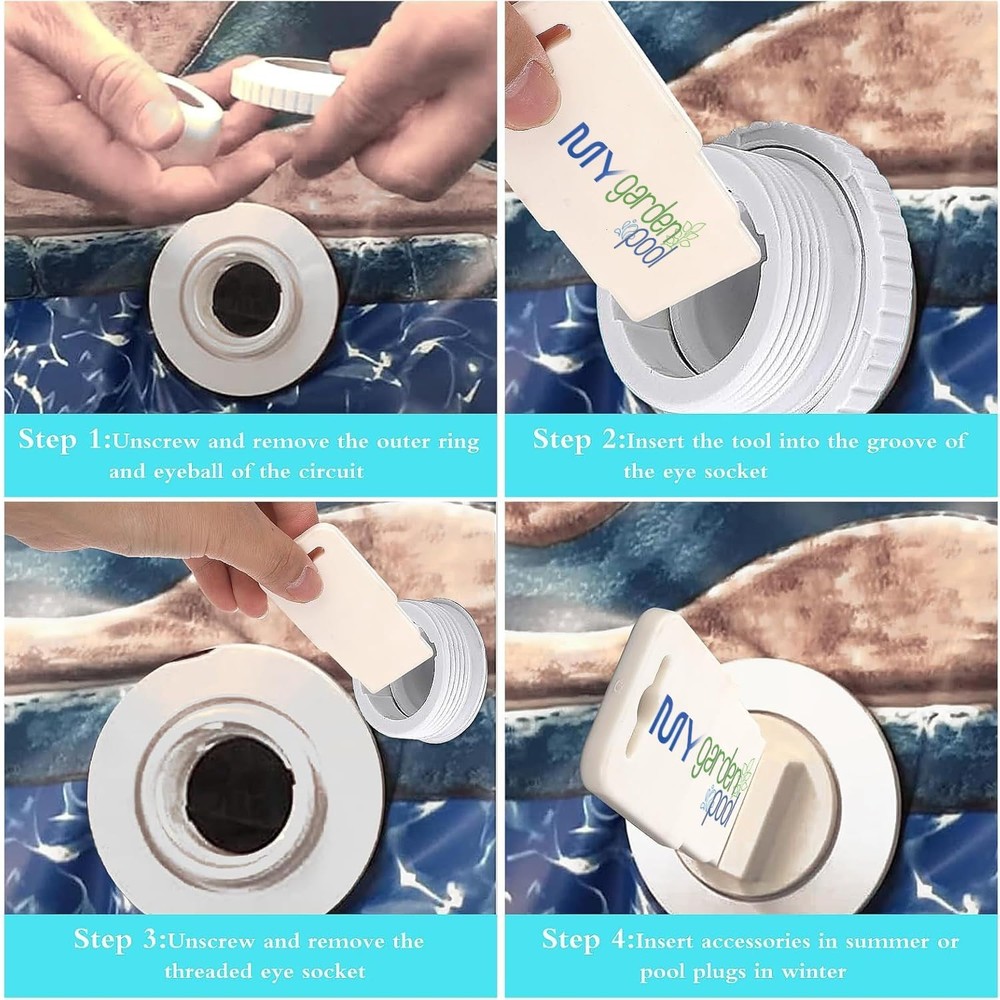 Splash Pool & Spa Antifreeze Bundle with Strips & Winterizing Plug 4 Pack