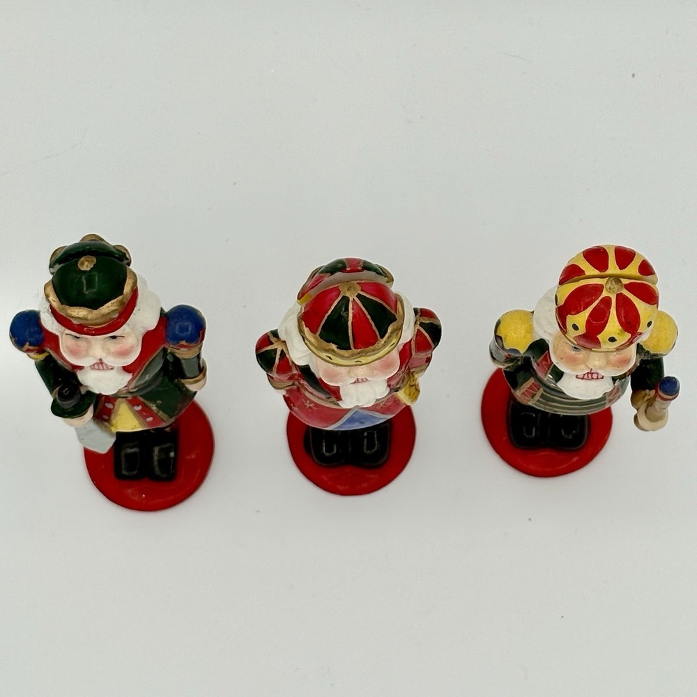 3 Nutcracker Christmas Placecard Holders