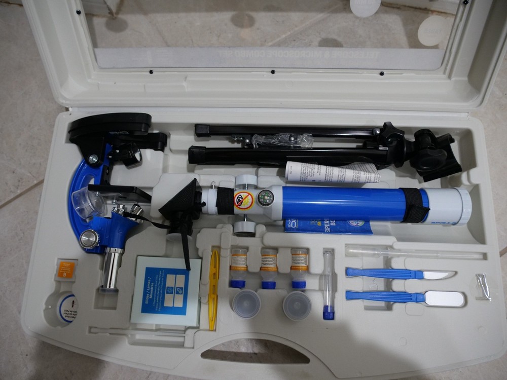 Explore One Telescope & 900x Microscope Combo Set with Carry Case