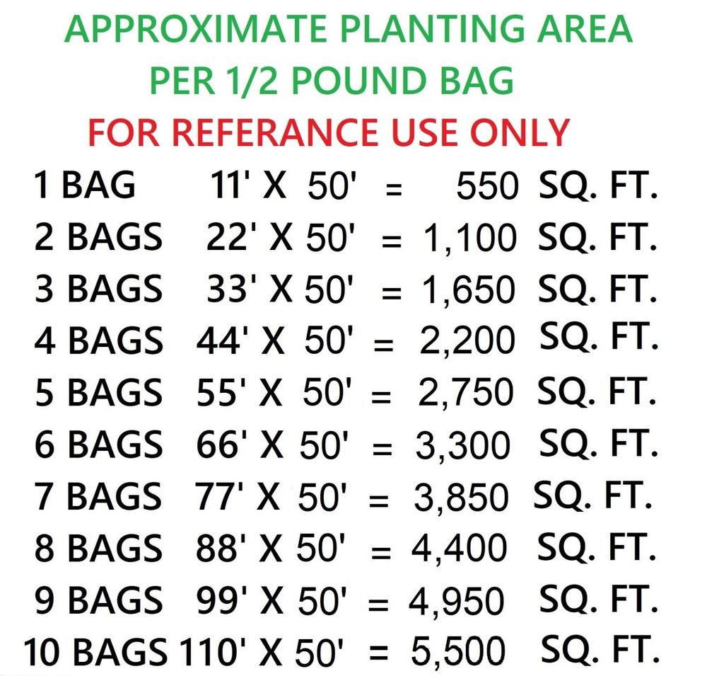 BULK BAGS EVOLVED HARVEST HUNTER SERIES MEGA PLOT DEER FORAGE FOOD PLOT SEED