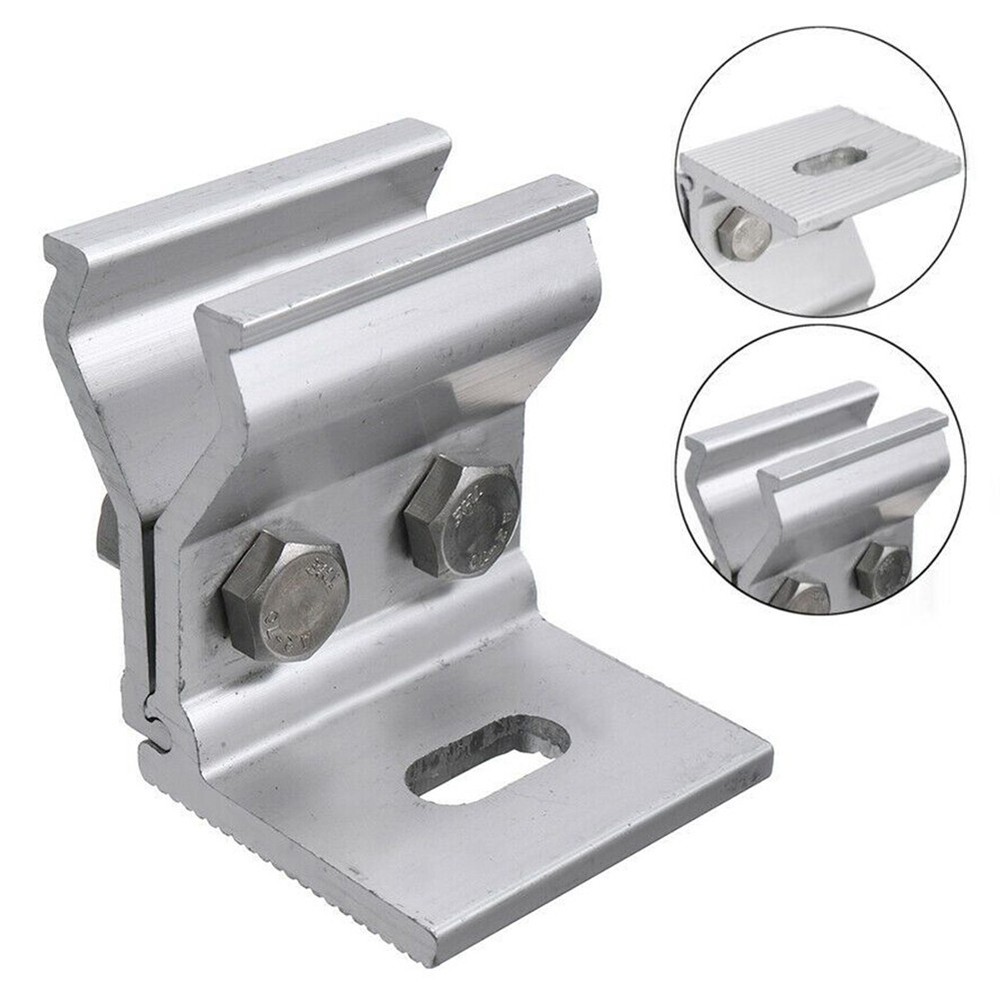 1/4Pcs Solar Panel Bracket Fixing Clamp Mounting Bracket Bracket For Roof New
