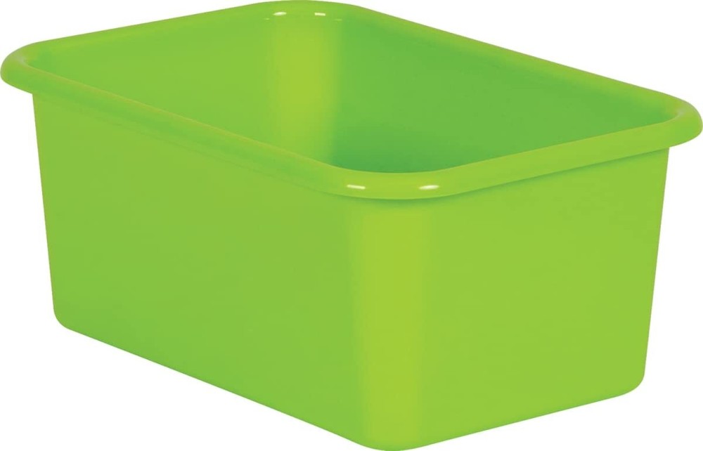Teacher Created Resources® Lime Small Plastic Bin