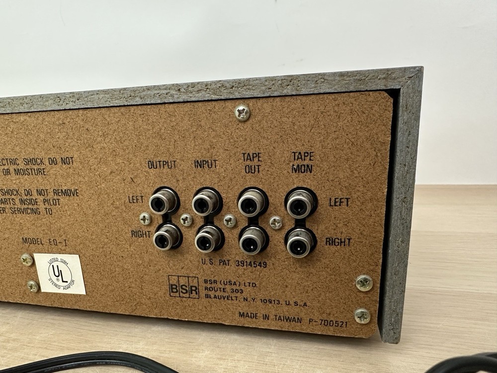 BSR - Model EQ-I - Stereo Frequency Equalizer - Tested & Working