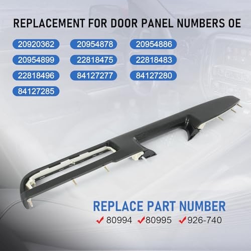 80994 Front Driver Side Armrest Repair Replacement For Chevy Avalanche Black