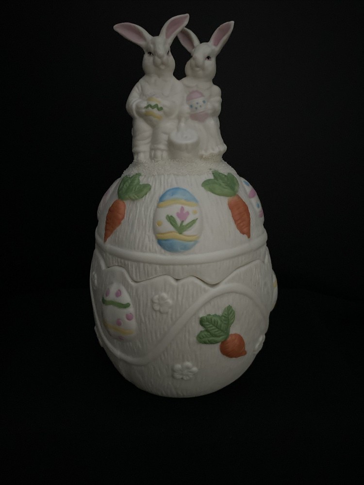 Bunny Egg Covered Candy Box By World Bazaar Jade Collection