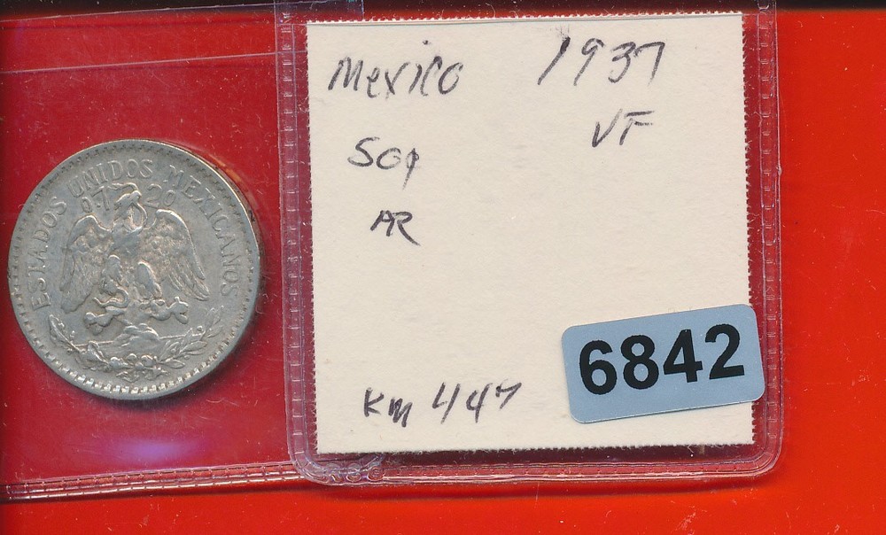 MEXICO - CAP & RAY -- 50 CENTAVOS - 1925 - #6842