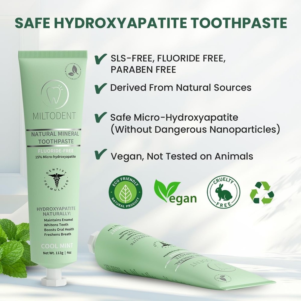 Hydroxyapatite Toothpaste, MILTODENT 15 Micro
