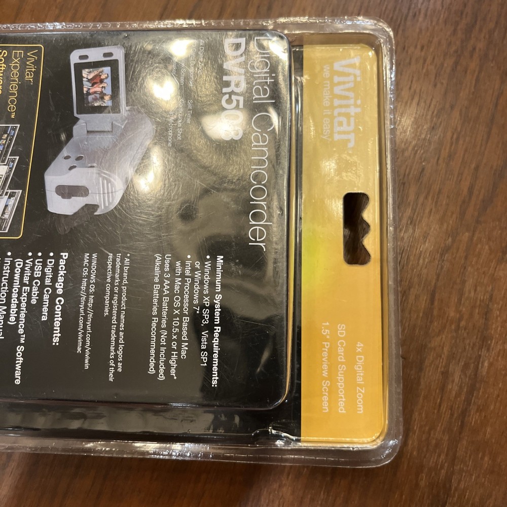 Vivitar Digital Camcorder DVR503 4X ZOOM