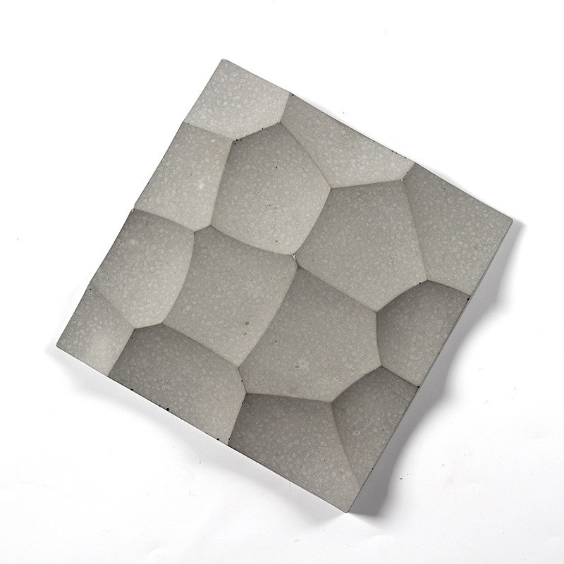Silicone Mold Square Cement Concrete Wall Panel Mould 3D Wall Facing Decorative