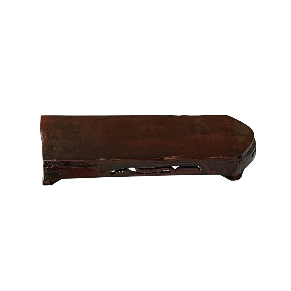 6.5" Medium Brown Wood Rectangular Shape Display Stand Riser Easel ws4110