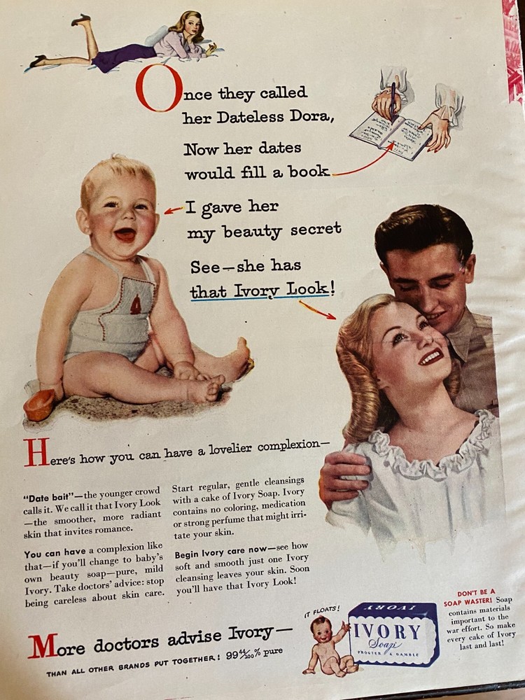 Ivory Soap, Full Page Vintage Print Ad