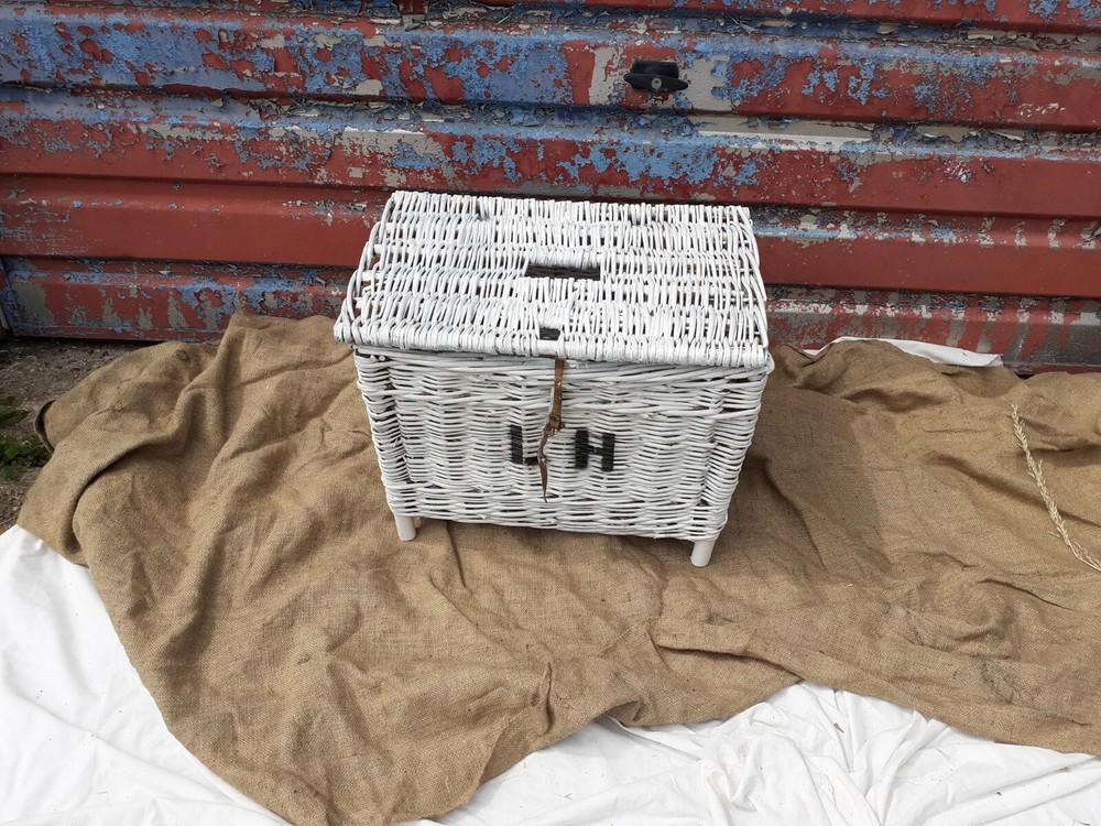 Wicker Storage Chest On Legs