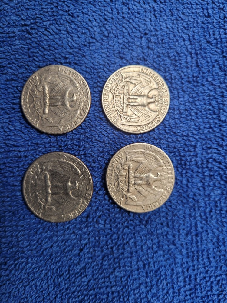Eight 1970 Quarters Details In Description Below. Take a Look!