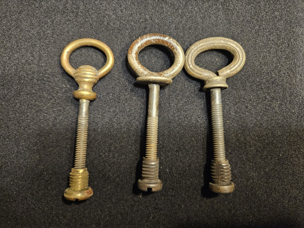 ANTIQUE CHEVAL MIRROR MOUNTING HINGES