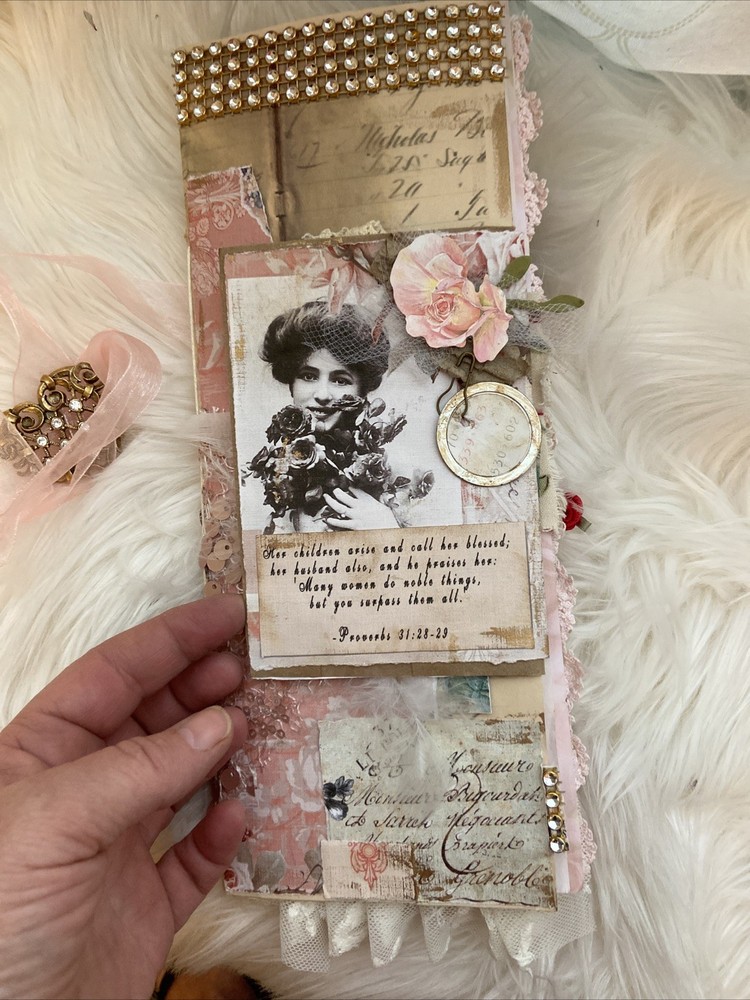 Long Thin Junk Journal Handmade