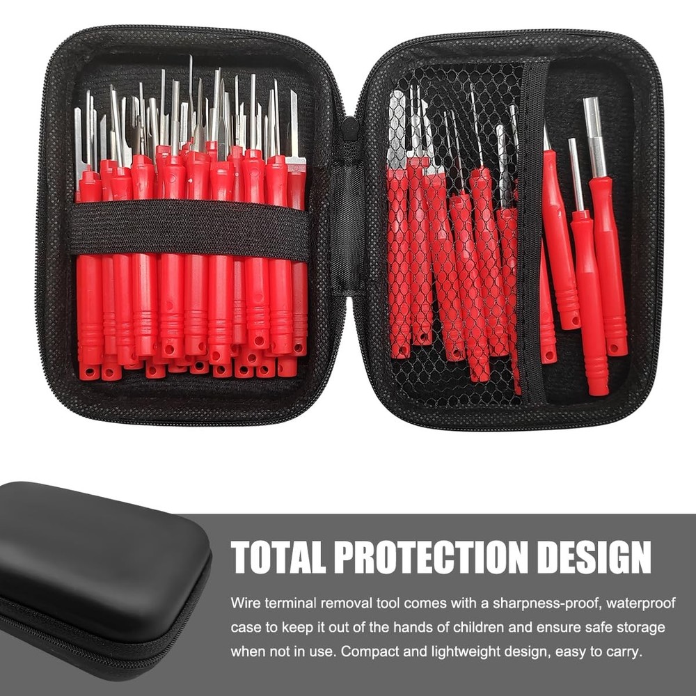41PCS Terminal Removal Tool Kit, Electrical Wire Connector Pin Extractor Tool...