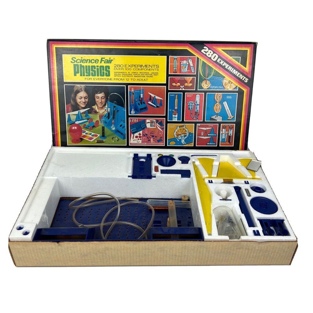 Vintage Science Fair Physics 280 Experiments 1000 Components 1980’s