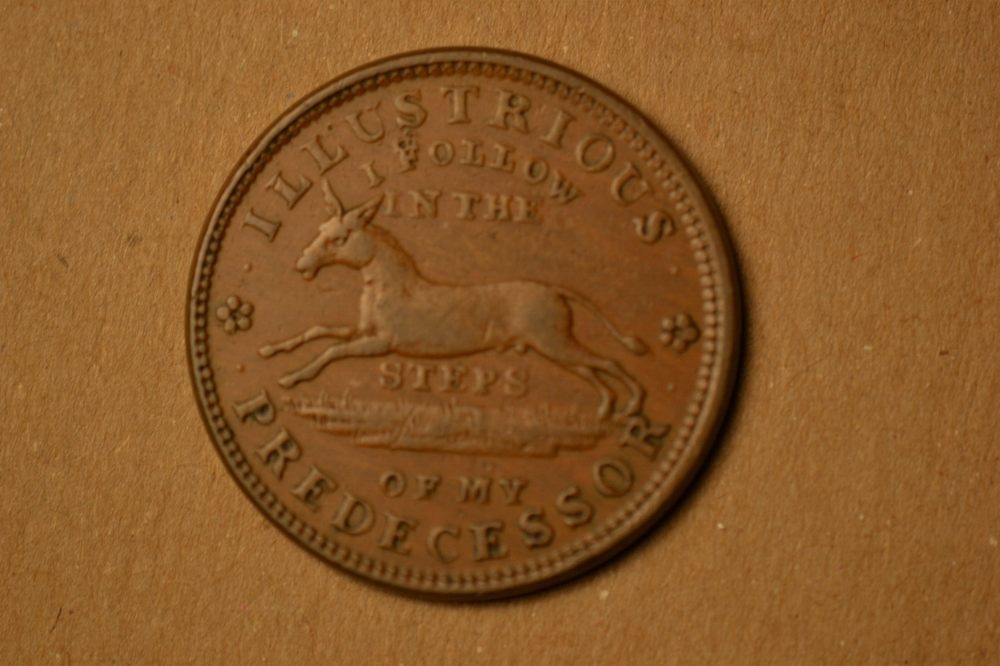1837 Hard Times Token- Executive Experiment/Illustrious Predecessor- Nice EF