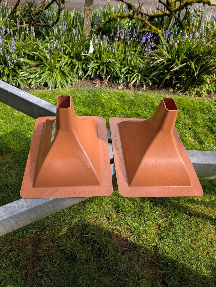 2x Trex RainEscape Down Spout for Deck Drainage System - Brown