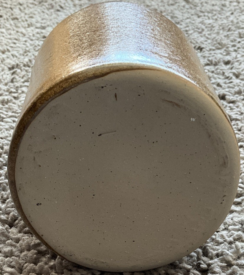 Vtg Stoneware Beer Bottle Container Wire Bale Ceramic Stopper