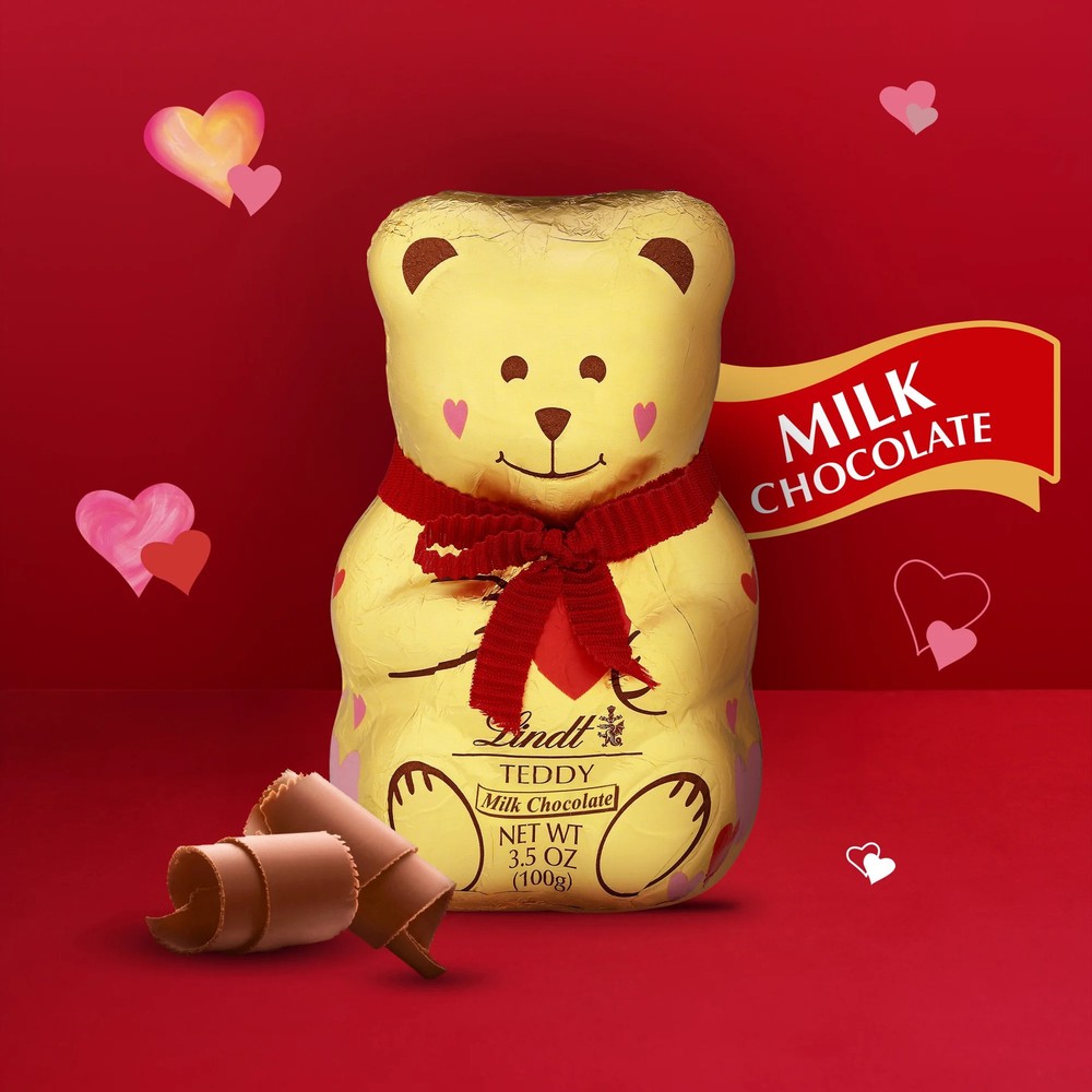 Valentine Teddy Shaped Milk Chocolate Candy