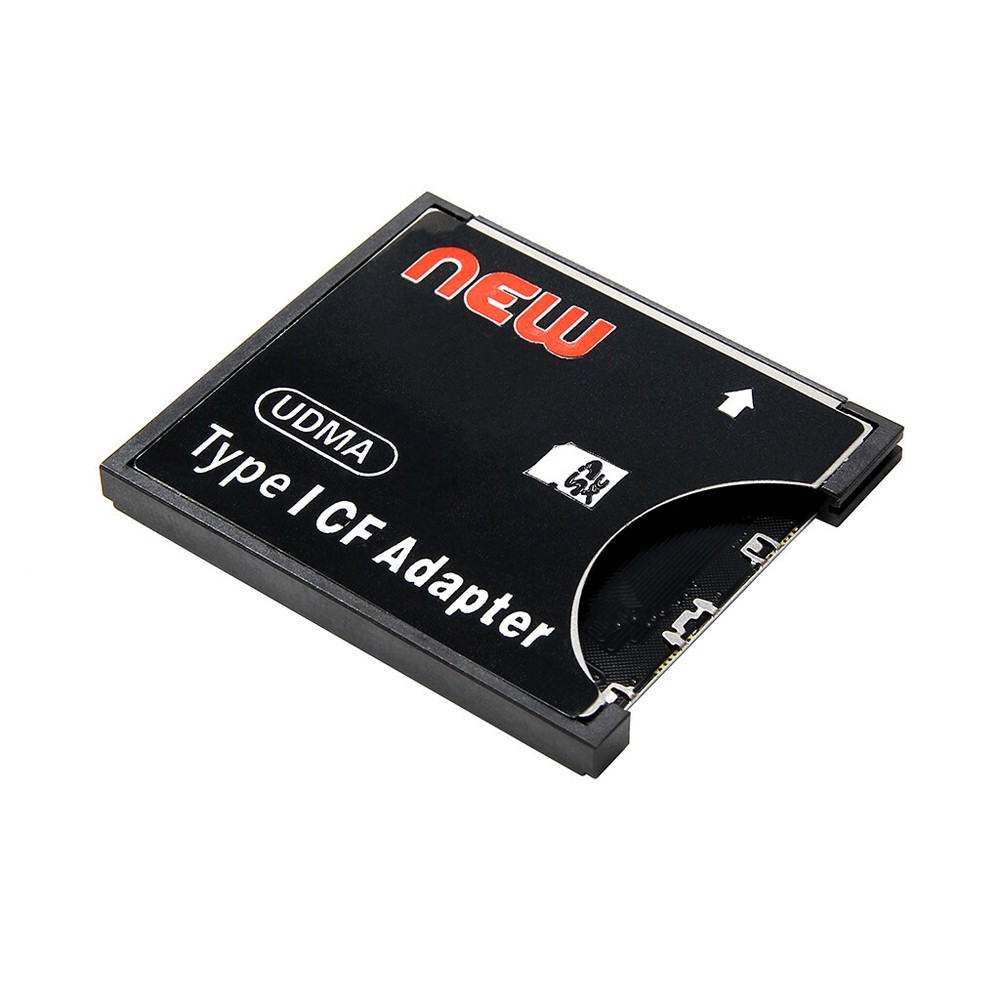 High Speed SDXC SDHC SD to CF Compact Flash Memory Card Reader Adapter black