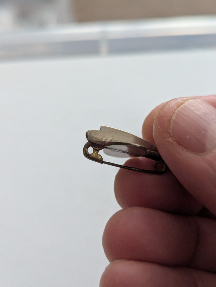 Vintage Scratch Built Spitfire Pin Badge