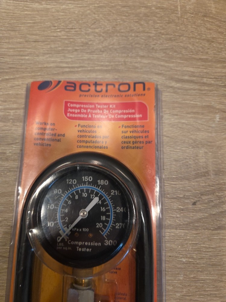 Actron Compression Tester Kit CP7827 0–300 PSI New Open Box