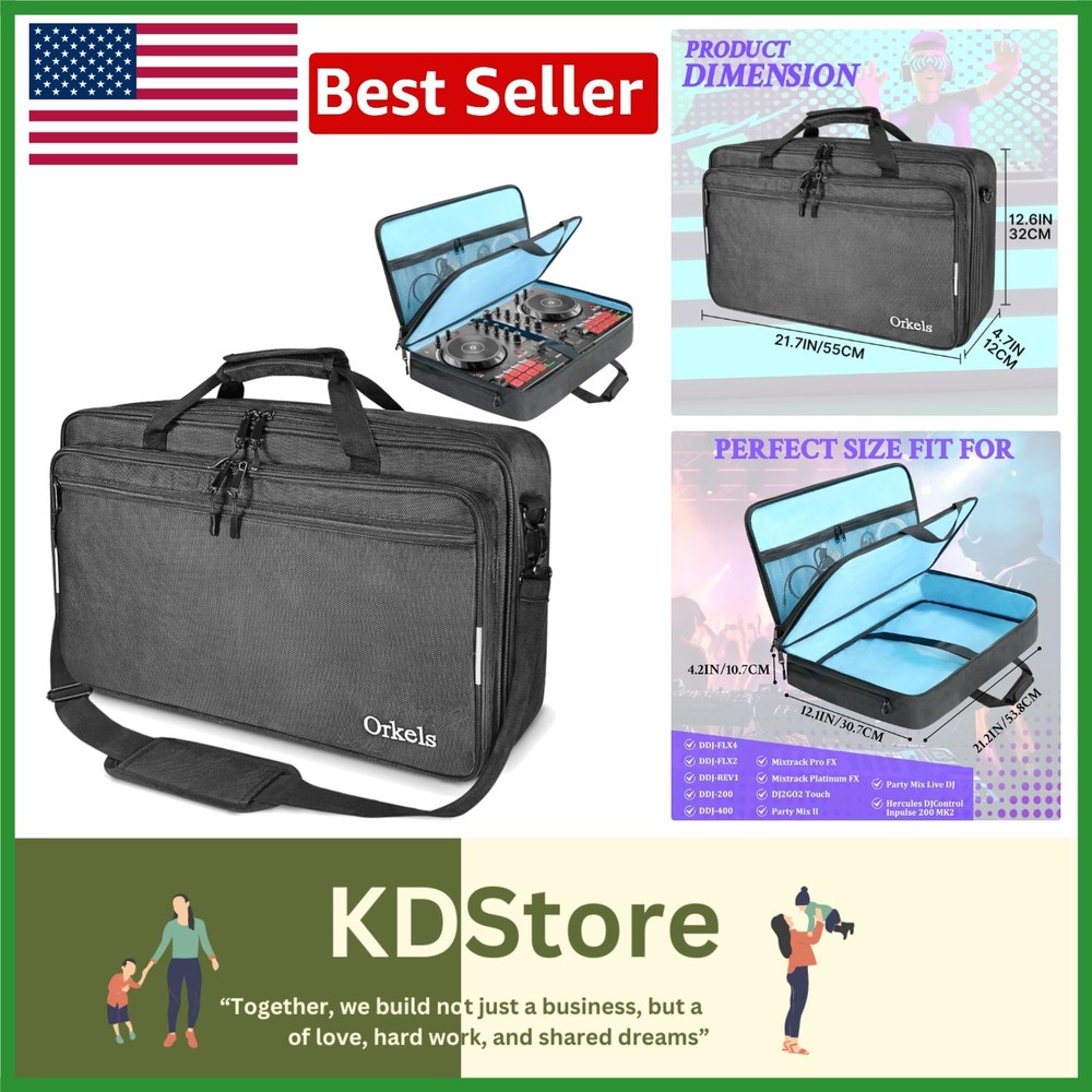 3-Mode DJ Controller Carrying Case for Compatibility & Safety