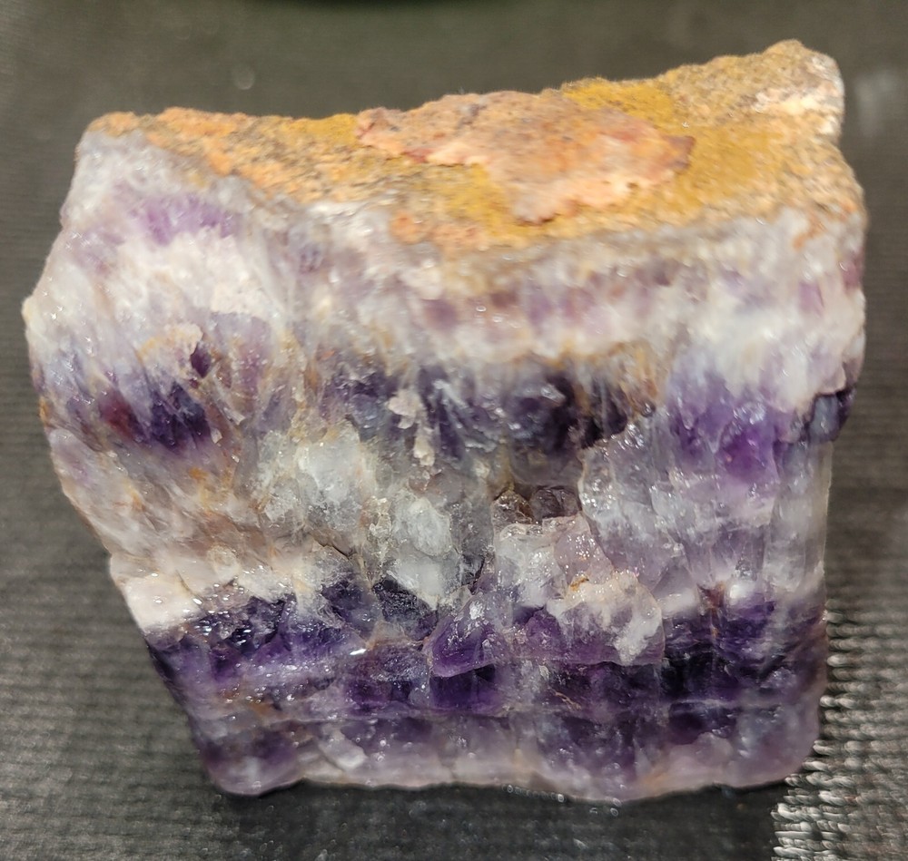Amethyst Chevron Slab - end cut From Morocco. A17