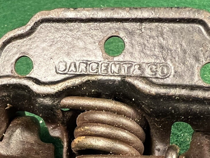 Antique Sargent Victorian Cast Iron Spring Hinge