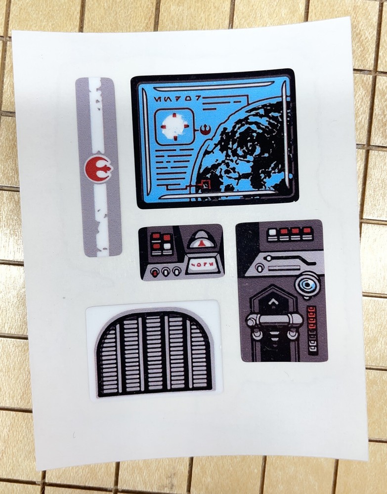 Custom Replacement Stickers for Star Wars Imperial Shuttle Tydirium 75094