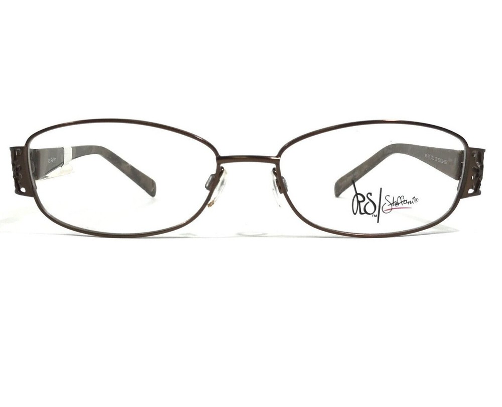 Roberto Steffani AS 79 COL 10 Eyeglasses Frames Brown Rectangular 53-16-135