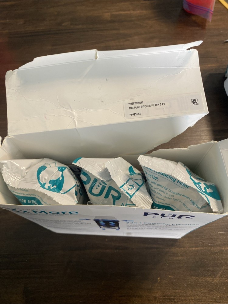 PUR PPF951K3 Lead Reduction Water Pitcher Replacement Filter - 3 Pack New