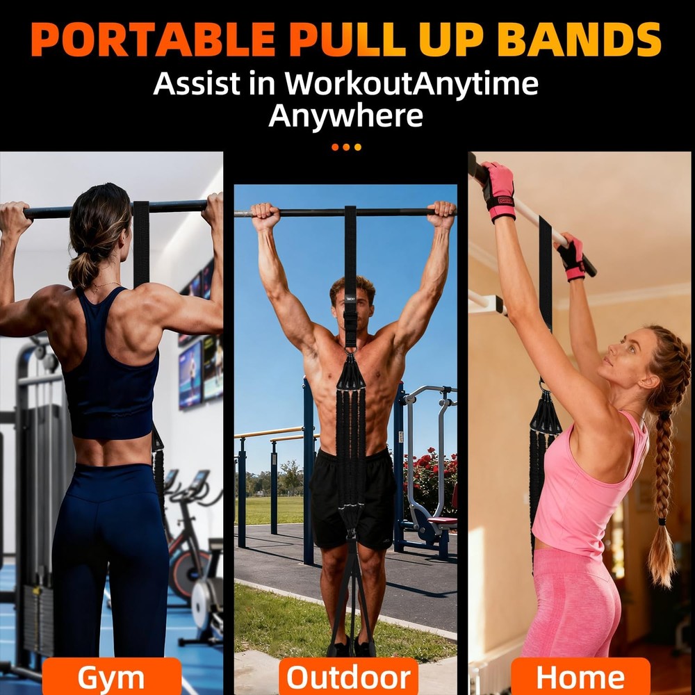 Pull Up Assistance Bands, Adjustable Heavy Duty Resistance Band for Pull Up B...