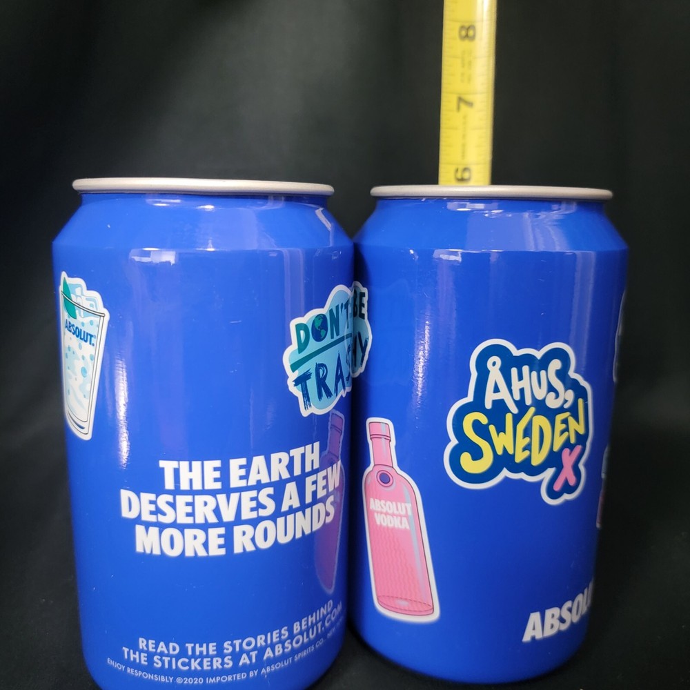 Absolut Vodka Metal Drink Cups